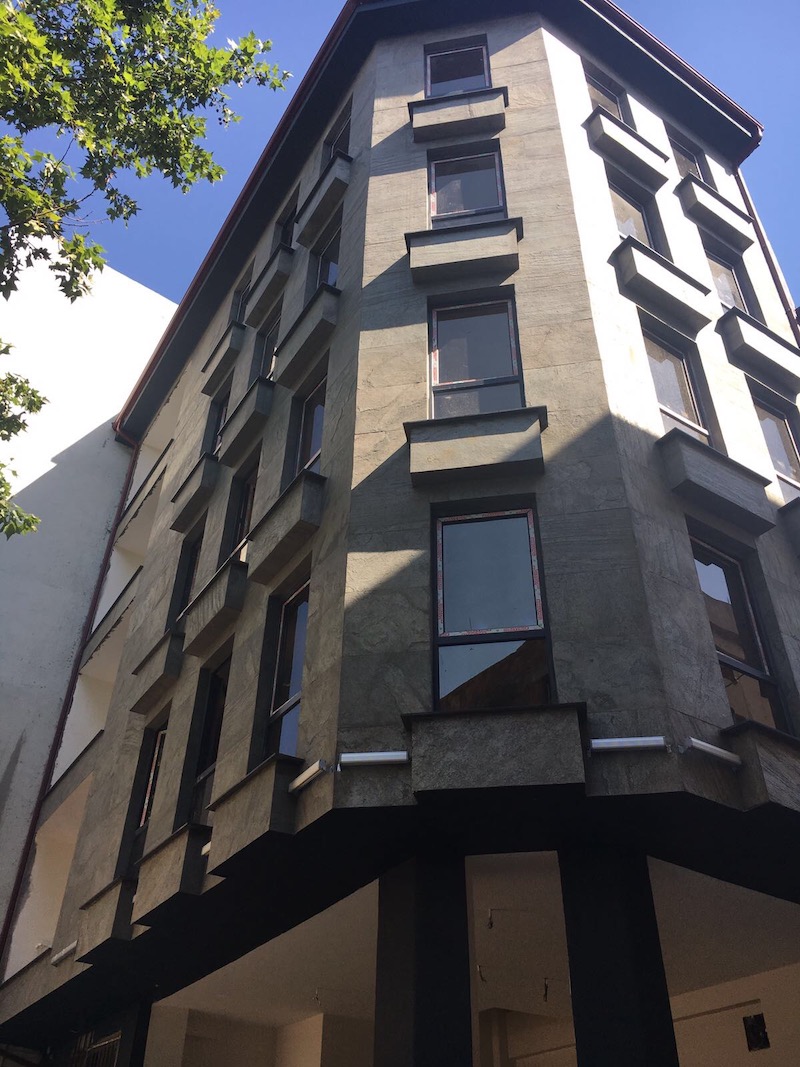 Jerra green ince thin esnek flex taş stone bina dış cephe uygulaması
